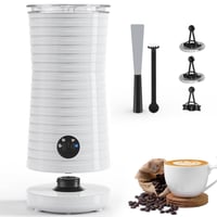Aparat de spumat lapte electric Morpilot 4 în 1, Automat, pentru lapte cald și rece, Latte, Cappuccino, Macchiato - Alb 1