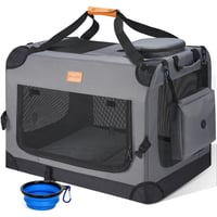 Prepravná taška pre mačky a psy Morpilot 60x42x42 cm, pre veľké mačky a malé psy, s bezpečnostným zipsom, so skladacou miskou, na návštevy veterinára S 1