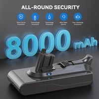 Náhradná batéria Morpilot V11 25,2 V 8000 mAh pre vysávače SV15 SV16 V11 Outsize Absolute Extra Pro Fluffy Extra Torque Drive Animal s 2 filtrami 2