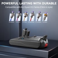 Náhradná batéria Morpilot V11 25,2 V 8000 mAh pre vysávače SV15 SV16 V11 Outsize Absolute Extra Pro Fluffy Extra Torque Drive Animal s 2 filtrami 3
