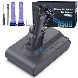 Zamjenska baterija Morpilot 6500 mAh V7 za usisavač Dyson V7 SV11 Animal Motorhead Pro Trigger Fluffy s 2 filtera 6,5 Ah