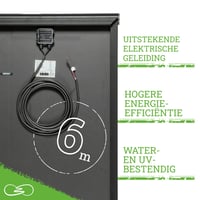 MOSCATELLI Black Boost 200W monokristályos PERC napelem szett lakóautóhoz, fekete alumínium profillal 3