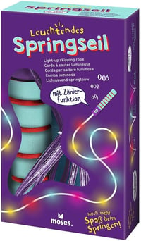 moses LED-es állítható ugrókötél számlálóval, 3 világítási móddal - többszínű 6