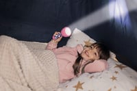 moses Dječja svjetiljka Jednorog – 4 LED diode, punjiva baterija s ukrasnim privjeskom, ružičasta, za djecu od 4 godine nadalje 4