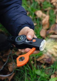 Unealtă multifuncțională 6 în 1 Moses Expedition Natur, instrument de supraviețuire pentru drumeții, accesoriu pentru camping outdoor, negru-portocaliu 4