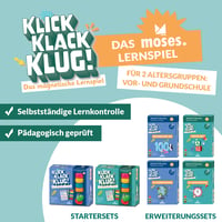 Moses Klick Klack Klug prvý ABC rozširujúci set – magnetická vzdelávacia hra pre predškolákov od 5 rokov, pedagogicky testovaná 4
