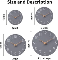 Mosewa 21cm Modern Fa Falióra Szürke Néma Minimalist Dekoráció - 8", 2-Grey 3