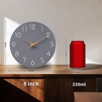 Mosewa 21cm Modern Fa Falióra Szürke Néma Minimalist Dekoráció - 8", 2-Grey 4