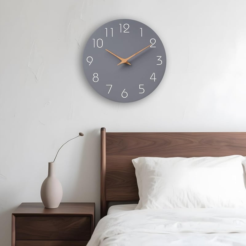 Mosewa 21cm Modern Fa Falióra Szürke Néma Minimalist Dekoráció - 8", 2-Grey