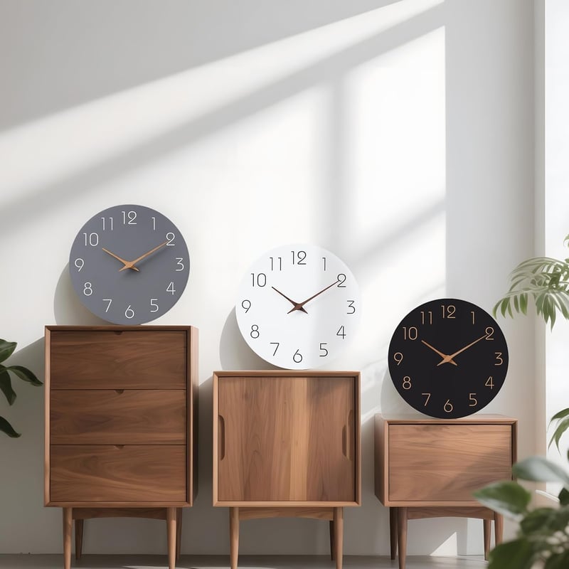 Mosewa 21cm Modern Fa Falióra Szürke Néma Minimalist Dekoráció - 8", 2-Grey