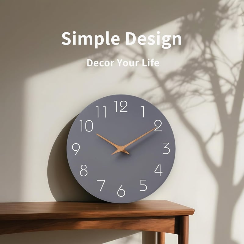 Mosewa 21cm Modern Fa Falióra Szürke Néma Minimalist Dekoráció - 8", 2-Grey