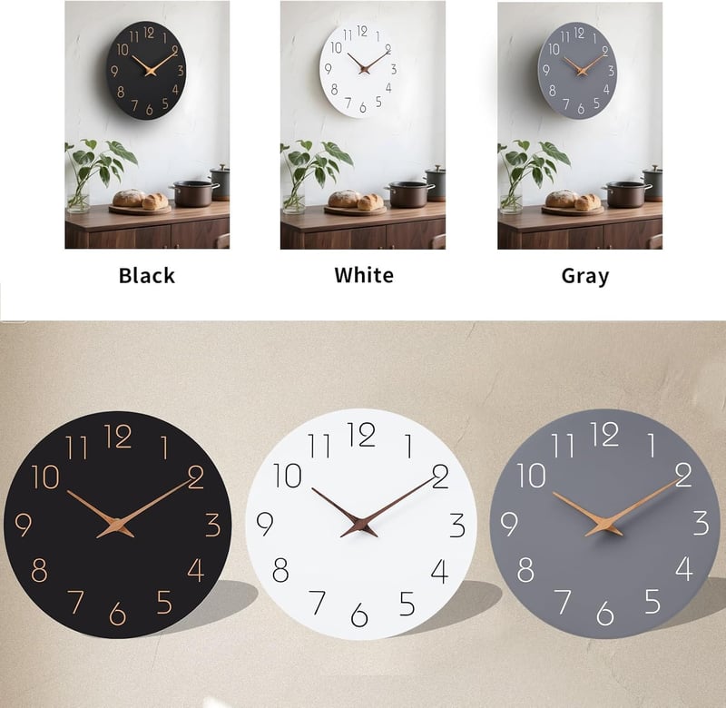 Mosewa 21cm Modern Fa Falióra Szürke Néma Minimalist Dekoráció - 8", 2-Grey