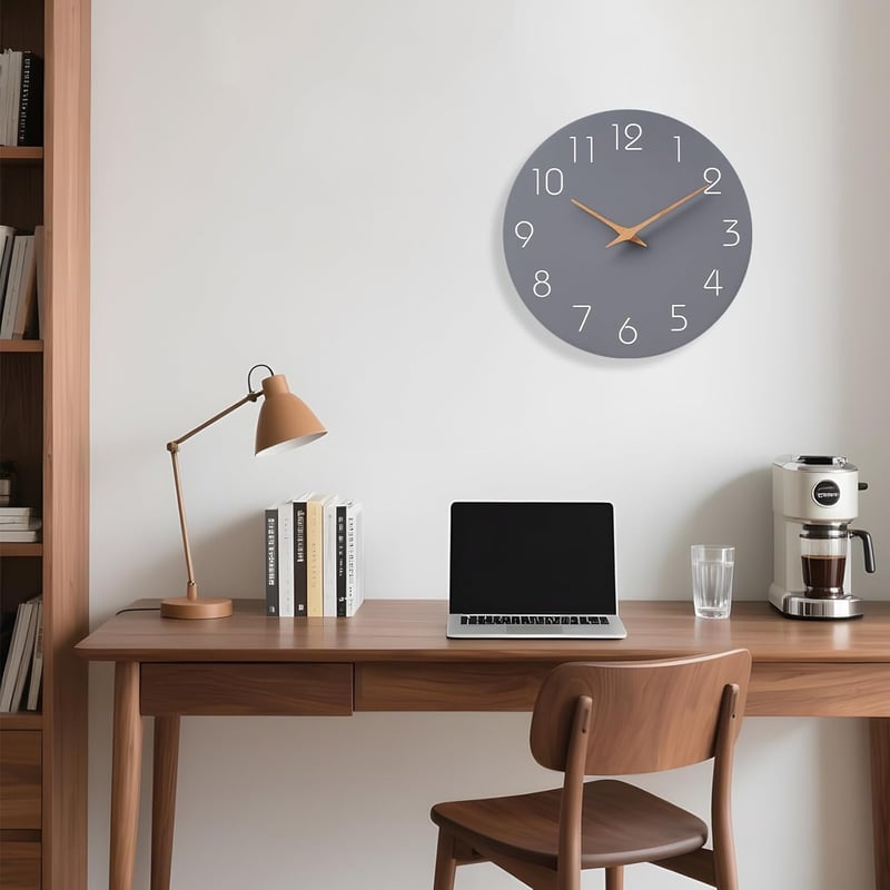 Mosewa 21cm Modern Fa Falióra Szürke Néma Minimalist Dekoráció - 8", 2-Grey
