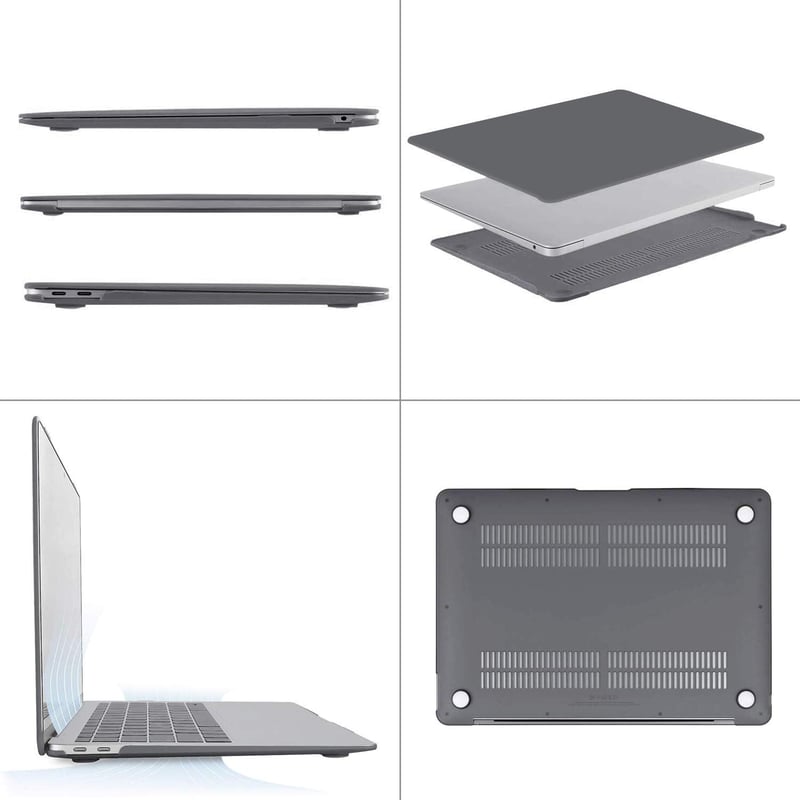 MOSISO MacBook Air 13 2021 2020 2019 2018 M1 Szürke Kemény Védőtok - gray
