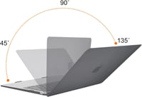 MOSISO MacBook Air 13 2021 2020 2019 2018 M1 Szürke Kemény Védőtok - gray 4