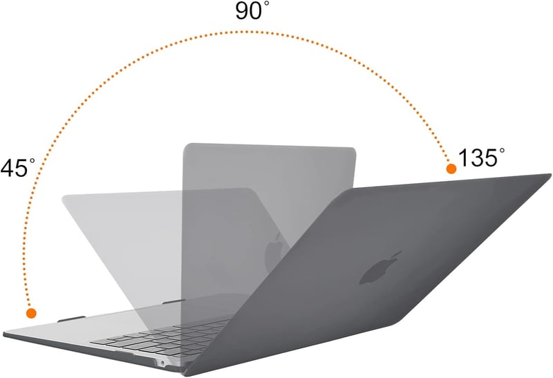 MOSISO MacBook Air 13 2021 2020 2019 2018 M1 Szürke Kemény Védőtok - gray