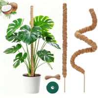Mohaszál Növénytámasz 2 db 27 Inch Alumínium Maggal Monstera Kúszónövény Tartó Kókuszrost Karó Pothos Szobanövény Rögzítő Készlet 1