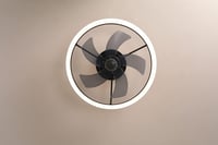 MOSSCO LED Mennyezeti Ventilátor Távirányítóval, Dimmelhető, 3 Szín, 6 Fokozat, 50cm 10