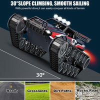 Mostop 1/12 Távirányított Katonai Tank 2.4GHz Offroad Crawler 360° Forgó Páncélozott Jármű 8
