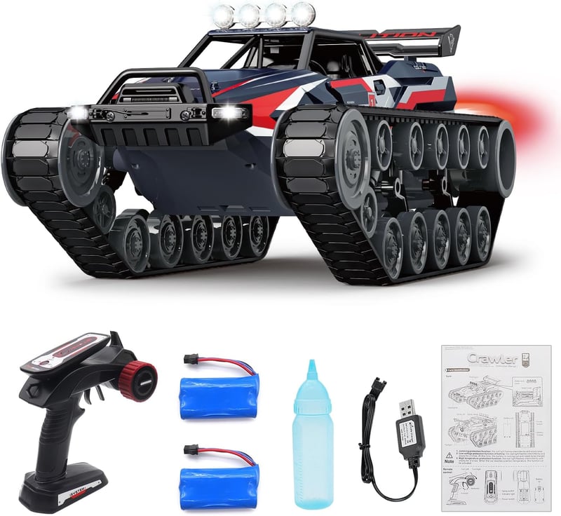 Mostop 1/12 Távirányított Katonai Tank 2.4GHz Offroad Crawler 360° Forgó Páncélozott Jármű