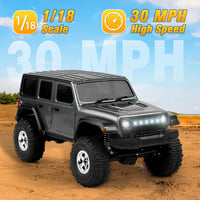 Mostop 1:18 Rock Crawler 4x4 RC autó 2 akkuval, vízálló terepjáró LED fénnyel 7