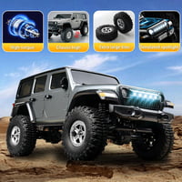 Mostop 1:18 Rock Crawler 4x4 RC autó 2 akkuval, vízálló terepjáró LED fénnyel 3