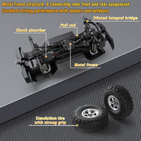 Mostop 1:18 Rock Crawler 4x4 RC autó 2 akkuval, vízálló terepjáró LED fénnyel 5