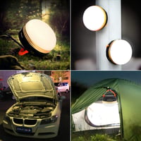Mostop LED kamperska svjetiljka, set od 2 komada, USB punjiva, vodootporna svjetiljka za šator s 3 načina rada i funkcijom power banka za planinarenje i vanjsku upotrebu 5