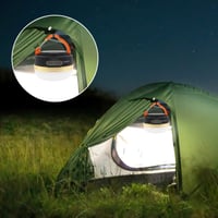 Mostop LED kamperska svjetiljka, set od 2 komada, USB punjiva, vodootporna svjetiljka za šator s 3 načina rada i funkcijom power banka za planinarenje i vanjsku upotrebu 4