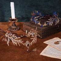 MOSTORY Középkori Tündér Istennő Korona Arany Manó Fejdísz Nőknek Karneváli Cosplay Jelmez Kiegészítő Hajdísz Farsangi Elf Fejpánt 6
