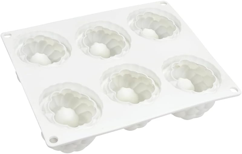 mostsom Szilikon Desszert Forma 6 Üreges Málna Mintás Csokoládé Mousse Tortaforma