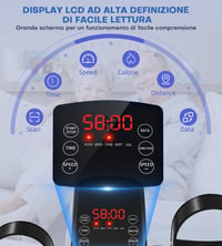 MOSUNY Pedálos Edzőgép 15 Sebességgel, LCD Kijelzővel és Távirányítóval 4