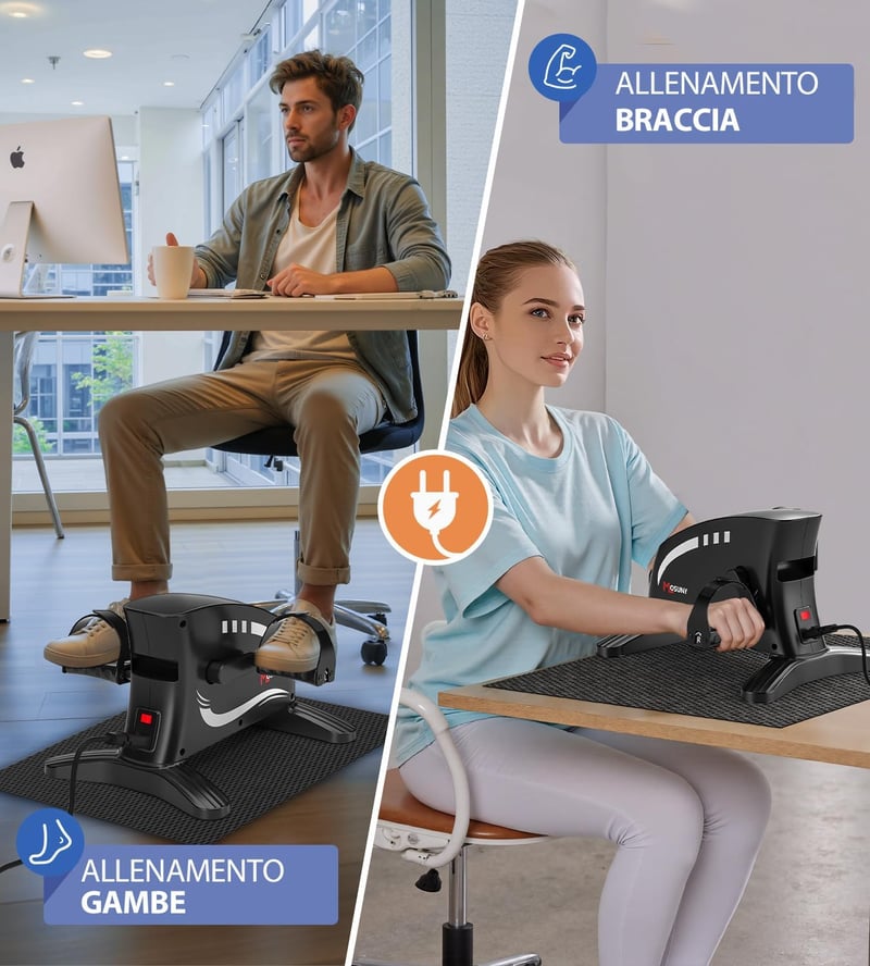 MOSUNY Pedálos Edzőgép 15 Sebességgel, LCD Kijelzővel és Távirányítóval