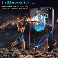 Protector de ecran din sticlă securizată Mothca pentru iPhone 17 Pro Max / 16 Pro Max, 2 bucăți 6
