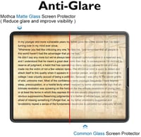 Matná sklenená fólia Mothca pre iPad Pro 11 palcov a iPad Air 10,9 palcov (2018 – 2022), s ochranou fotoaparátu 9H, nanotechnológiou a antireflexným povrchom 2