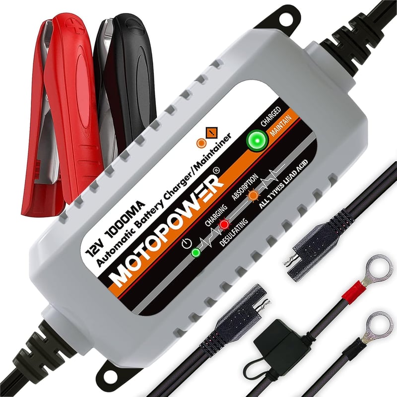 MOTOPOWER MP00205B 12V 1000 mA automata akkumulátortöltő