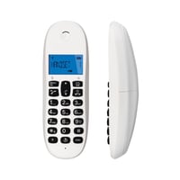 Bezdrôtový telefón Motorola C1001CBW+ DECT biely, blokovanie hovorov — Telefónu chýba zadný kryt (stav: pozri 2. obrázok) 4