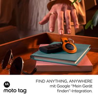 Localizator inteligent Motorola Moto Tag, 1 pachet – Bluetooth 5.4, IP67, USB-C, Ultra Wideband, dispozitiv de urmărire pentru chei și bagaje, Starlight Blue 2