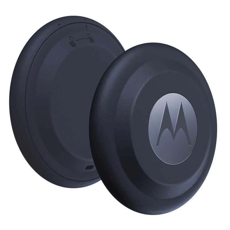 Localizator inteligent Motorola Moto Tag, 1 pachet – Bluetooth 5.4, IP67, USB-C, Ultra Wideband, dispozitiv de urmărire pentru chei și bagaje, Starlight Blue