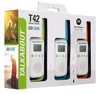 Set stații radio Motorola Talkabout T42 – 3 bucăți emițătoare-receptoare PMR446, 16 canale, rază de acțiune 4 km 10