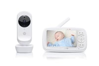 Baby monitor Motorola VM44 Connect WiFi cu cameră - Ecran HD de 4,3", vedere nocturnă, cântece de leagăn, monitorizare temperatură, aplicație pentru smartphone - Alb 2