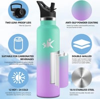 Motswedi rozsdamentes acél szigetelt kulacs szivószállal - 1 liter 2
