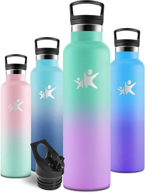 Nerezová izolovaná fľaša Motswedi so slamkou - 1 liter
