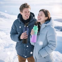 Motswedi rozsdamentes acél szigetelt kulacs szivószállal - 1 liter 6