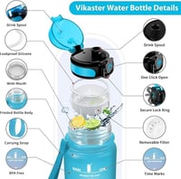 Motswedi 500ml BPA-mentes kullancscsap, időjelöléssel, szivárgatásmentes ivópalack gyerekeknek 5