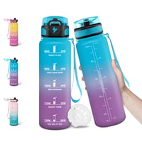 Detská fľaša na vodu Motswedi, 500 ml, nepriepustná – modro-fialová 2