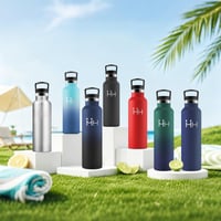 Termos Motswedi 1 Litru, cu pai, oțel inoxidabil, albastru închis & negru 7