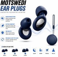 Dopuri de urechi din silicon Motswedi reutilizabile - albastru 4