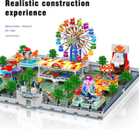 Set de construcție Mould King 11022 Roată panoramică electrică și corabie de pirați, 5220 piese, pentru băieți și fete 14+, adulți 6