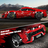 Mould King 13190 Technic Sportautó Építőkészlet 4070 Darabos Motorral és Távirányítóval Szuperautó Rajongóknak 4